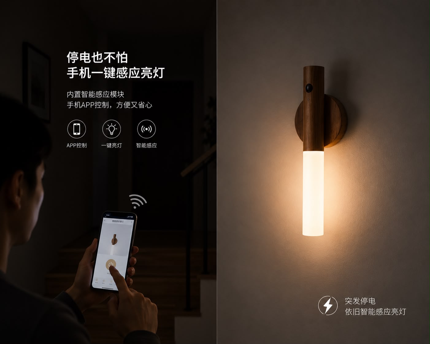 أبليك سمارت لايت LED بحساس حركة | Smart Motion Sensor LED Wall Light