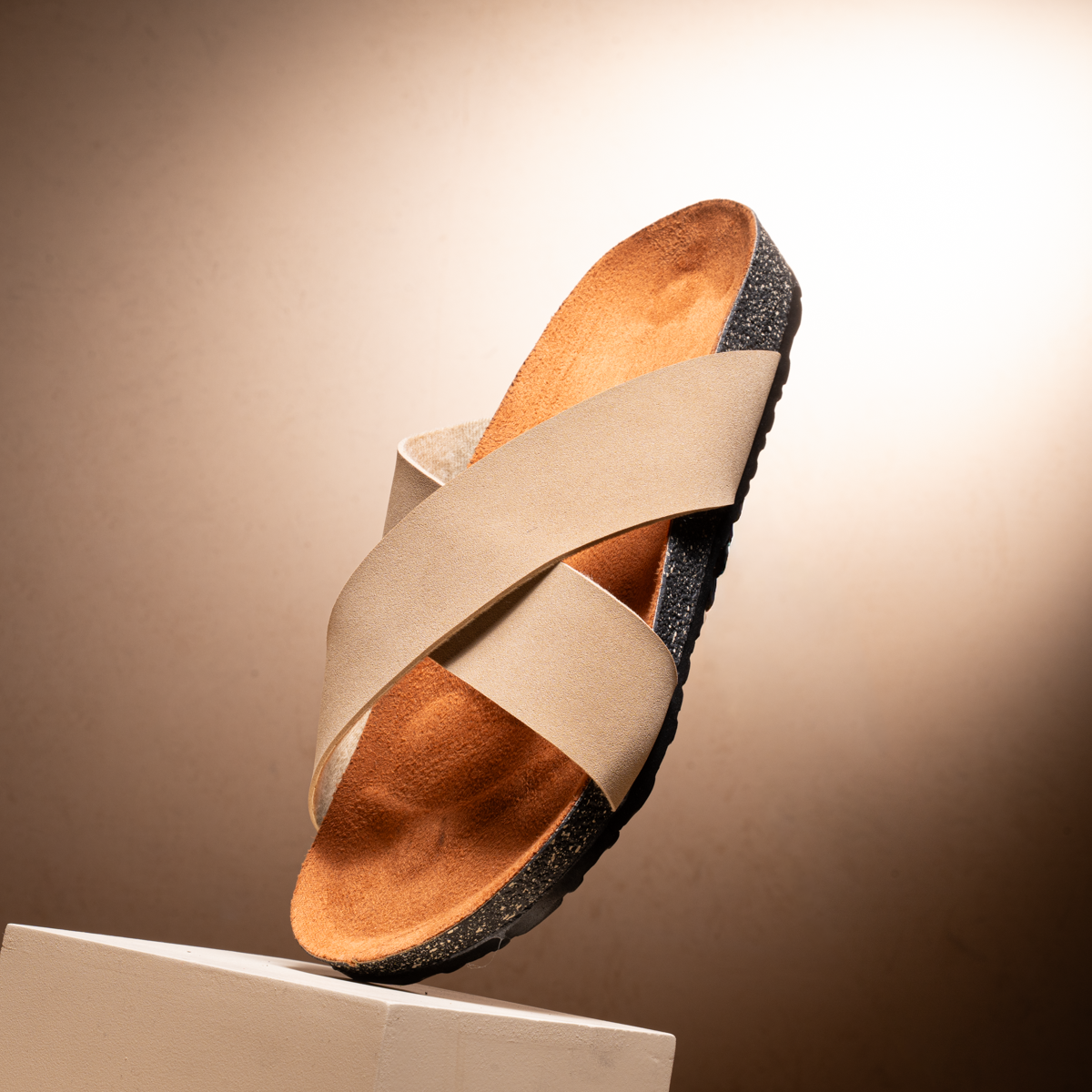 سليبر كوزي كروس شمواه فاخر | Cozy Cross Suede Slipper