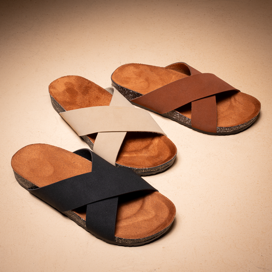 سليبر كوزي كروس شمواه فاخر | Cozy Cross Suede Slipper
